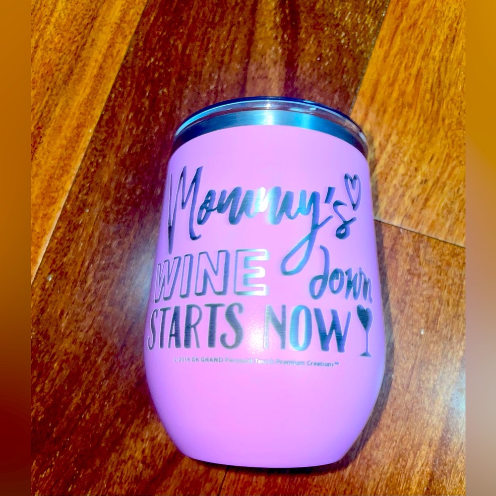 Mommy wine down tumbler